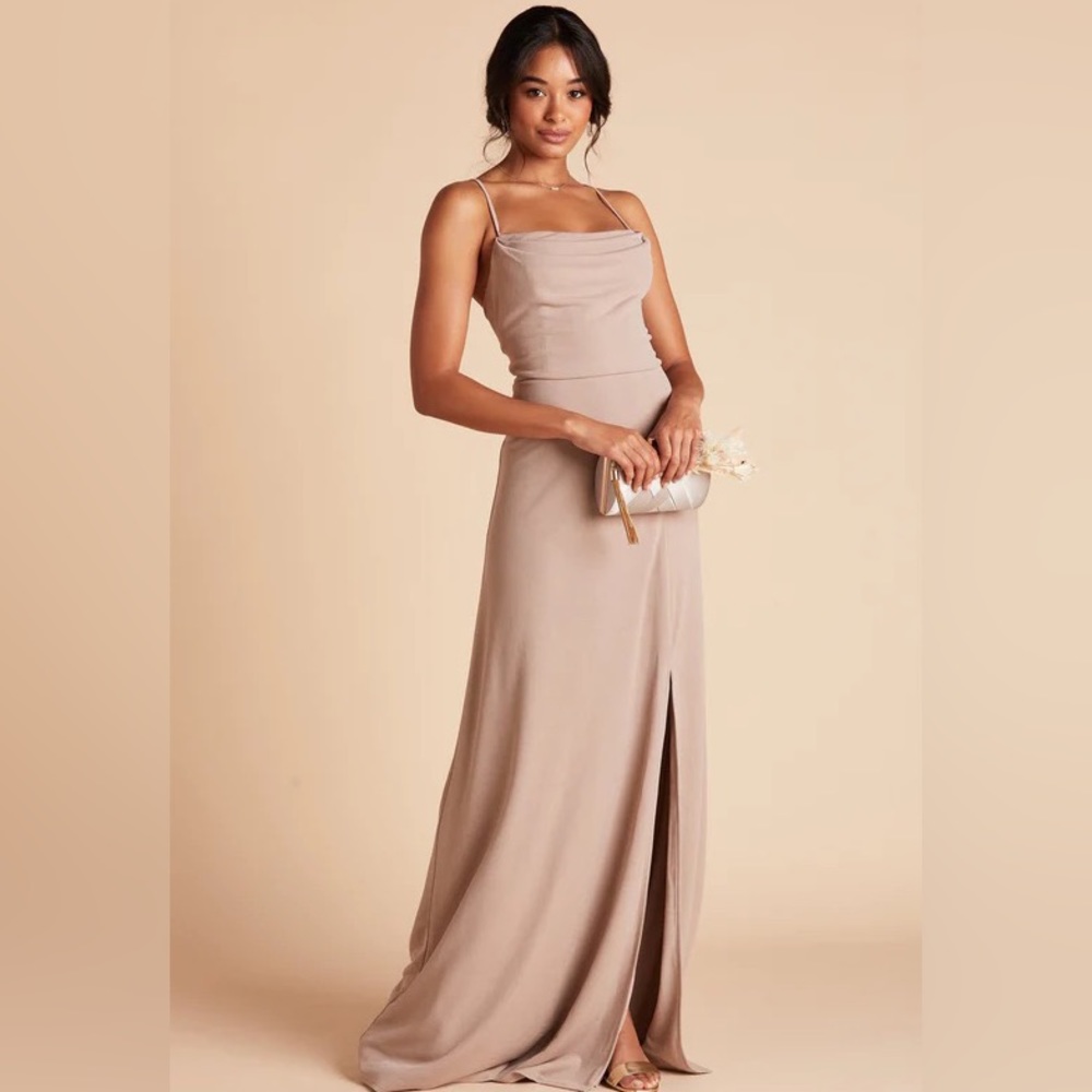 Birdy Grey Taupe Spaghetti-Strap Wedding Dress
